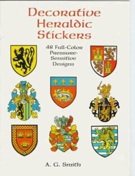Paperback Decorative Heraldic Stickers: 48 Full-Color Pressure-Sensitive Designs Book