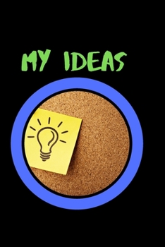 My Ideas: Journal - undated 6x9 paperback book pretty design notepaper diary