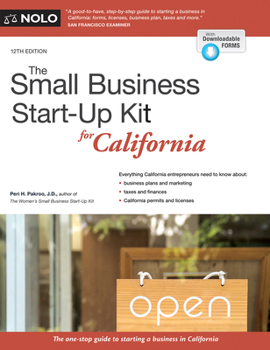 Paperback The Small Business Start-Up Kit for California Book