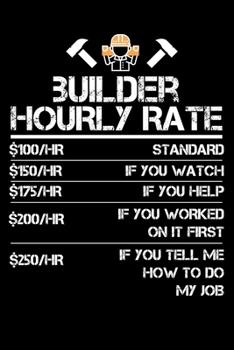 Builder Hourly Rate: Personal Planner 24 month 100 page 6 x 9 Dated Calendar Notebook For 2020-2021 Academic Year