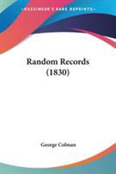 Paperback Random Records (1830) Book