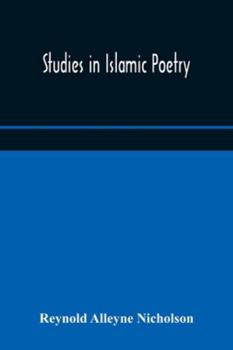 Paperback Studies in Islamic poetry Book