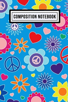 Paperback 70s Unruled Composition Notebook: 70s Blank Unruled Composition Notebook - 110 Pages - Pocket Size 6x9 Book