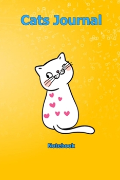 Paperback Cats Journal: Notebook 6 x 9 inch With 120 Lined pages Book