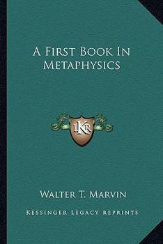 Paperback A First Book In Metaphysics Book