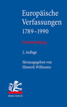 Paperback Europaische Verfassungen 1789-1990: Textsammlung [German] Book