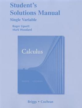 Paperback Calculus, Student's Solutions Manual Single Variable Book