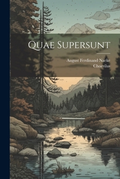 Paperback Quae Supersunt Book