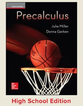 Hardcover Miller, Precalculus, 2017, 1e, Student Edition, Reinforced Binding Book