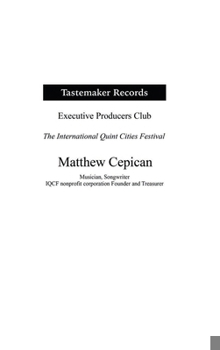 Hardcover Tastemaker Records Executive Producers Club the International Quint Cities Festival Book