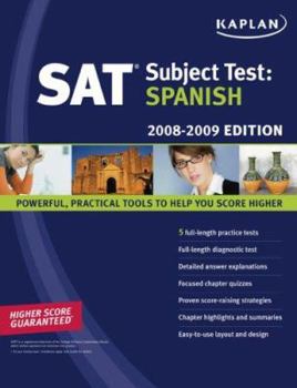 Paperback Kaplan SAT Subject Test: Spanish Book