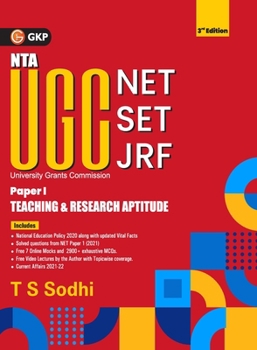 Paperback NTA UGC (NET/SET/JRF ) 2022 Paper I - Teaching & Research Aptitude 3ed by T.S. Sodhi Book
