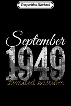 Composition Notebook: September 1957 62 Years Old 62nd Birthday Women Flower  Journal/Notebook Blank Lined Ruled 6x9 100 Pages