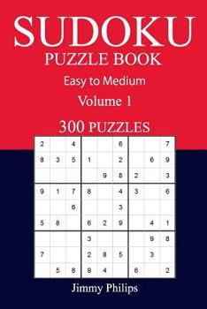 Paperback 300 Easy to Medium Sudoku Puzzle Book: volume 1 Book