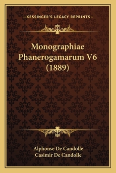 Paperback Monographiae Phanerogamarum V6 (1889) [Latin] Book