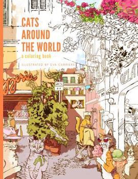 Paperback Cats Around the World: A Coloring Book