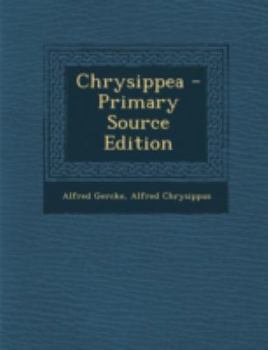 Paperback Chrysippea [Latin] Book