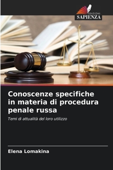 Paperback Conoscenze specifiche in materia di procedura penale russa [Italian] Book