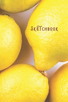 Paperback Sketchbook: Simple Minimalists Blank Paged Sketch Book - For Creative Artists Practicing Sketching Doodling Drawing Skills - Yello Book