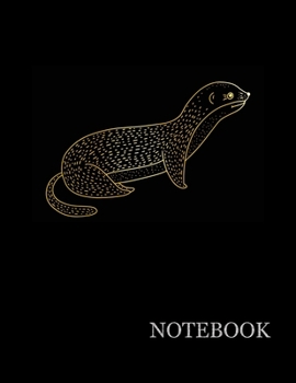 Paperback Brilliant Golden Animal Black Notebook- Brilliant Golden Animal Black Notebook Grid Sturdy High Quality Premium White Paper 8.5x11 pages- Notebook For Book