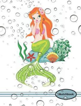 Paperback Sketchbook: Bubble Me Mermaid Doodle Sketchpad Book