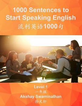 Paperback 1000 Sentences to Start Speaking English: Level 1 Book