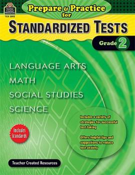 Paperback Prepare & Practice for Standardized Tests Grade 2 Book