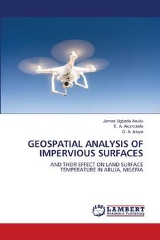 Paperback Geospatial Analysis of Impervious Surfaces Book