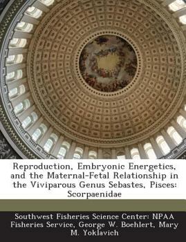 Paperback Reproduction, Embryonic Energetics, and the Maternal-Fetal Relationship in the Viviparous Genus Sebastes, Pisces: Scorpaenidae Book