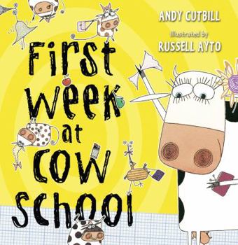 Hardcover First Week at Cow School Book