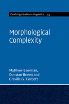 Hardcover Morphological Complexity Book