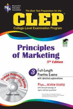 Paperback CLEP Principles of Marketing W/ CD-ROM Book