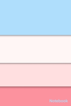 Notebook: Simple And Elegant eye pleasing colorful Notebook Colors :French Pass-Chablis-Pippin-Sweet Pink/Lined and numbred Notebook  / Journal Gift, 120 Pages, 6x9, Soft Cover, Matte Finish