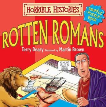 Board book Rotton Romans Shuffle-puzzle Book (Horrible Histories Novelty) Book
