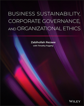 Hardcover Business Sustainability, Corporate Governance, and Organizational Ethics Book