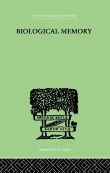 Paperback Biological Memory Book