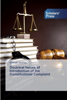 Paperback Doctrinal Issues of Introduction of the Constitutional Complaint Book