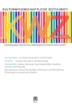 Paperback Kulturwissenschaftliche Zeitschrift 3/2022 [German] Book