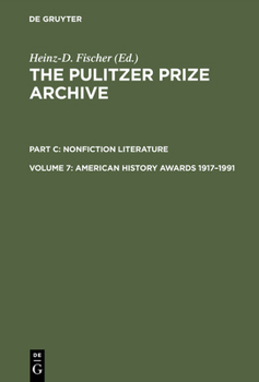 Hardcover American History Awards 1917-1991: From Colonial Settlements to the Civil Rights Movements Book