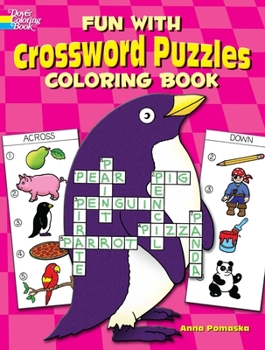 Paperback Fun with Crossword Puzzles Coloring Book