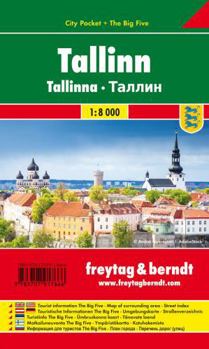 Map Tallinn, City map 1:10.000, City Pocket map + The Big Five Book