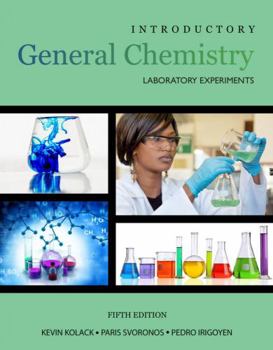 Spiral-bound Introductory General Chemistry Laboratory Experiments Book