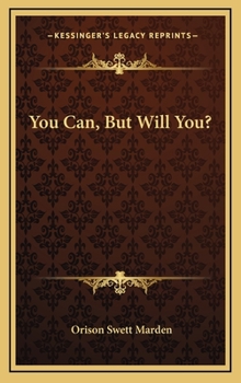 Hardcover You Can, But Will You? Book