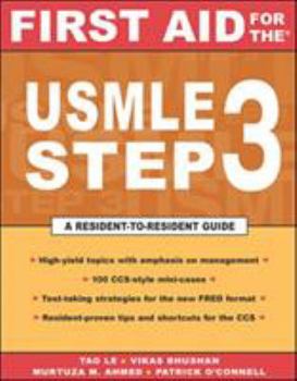 Paperback First Aid for the USMLE Step 3 Book