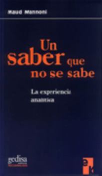 Paperback Un saber que no se sabe [Spanish] Book