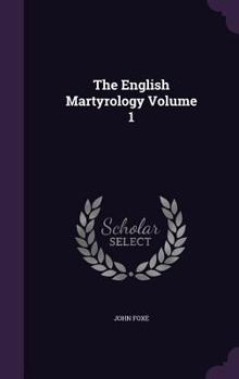 Hardcover The English Martyrology Volume 1 Book