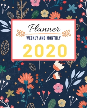 Paperback 2020 Planner Weekly and Monthly: Jan 1, 2020 to Dec 31, 2020: Weekly & Monthly Planner + Calendar Views -PASSWORDS LOG/CONTACT LIST/Birthdays log Book