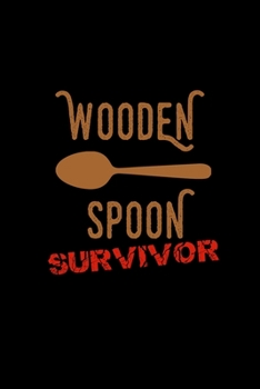 Wooden Spoon Survivor: Hangman Puzzles | Mini Game | Clever Kids | 110 Lined Pages | 6 X 9 In | 15.24 X 22.86 Cm | Single Player | Funny Great Gift