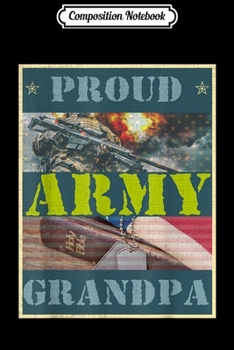 Composition Notebook: Flag USA Dog Tag vintage Proud Army Grandpa Gifts Veteran  Journal/Notebook Blank Lined Ruled 6x9 100 Pages