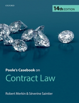 Paperback Poole's Casebook on Contract Law Book